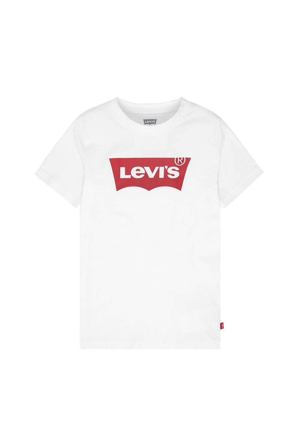 Levi's Kids, Tricou cu imprimeu logo, Alb/Rosu