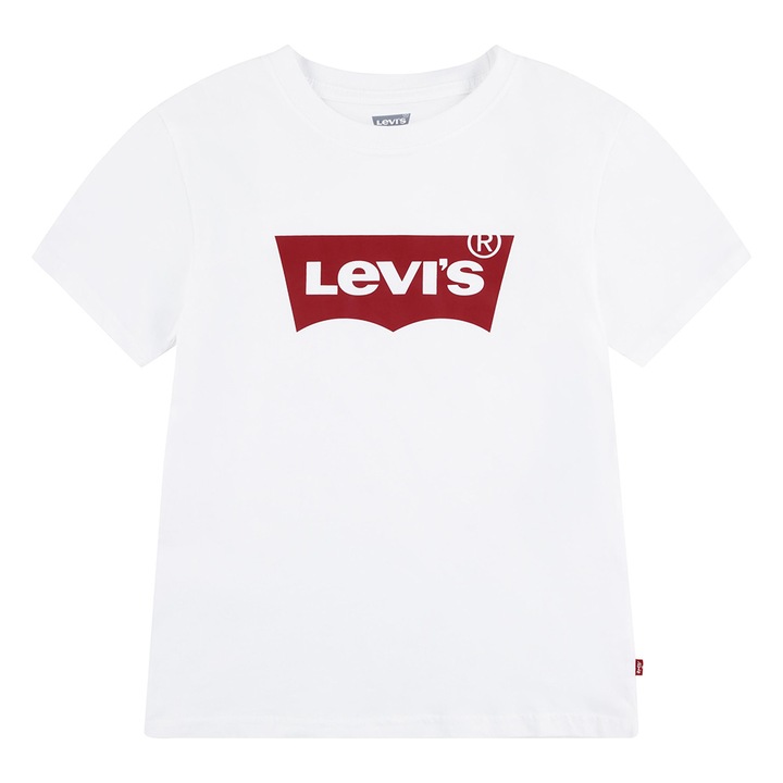 Levi's, Тениска с лого, Червен/Бял