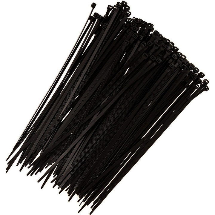 Set 100 coliere fixare, Mozos, Negru