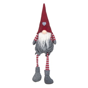 Figurina decorativa, model Mos Craciun cu picioare lungi, 40 cm, multicolor Figurina decorativa, model Mos Craciun cu picioare lungi, 40 cm, multicolor