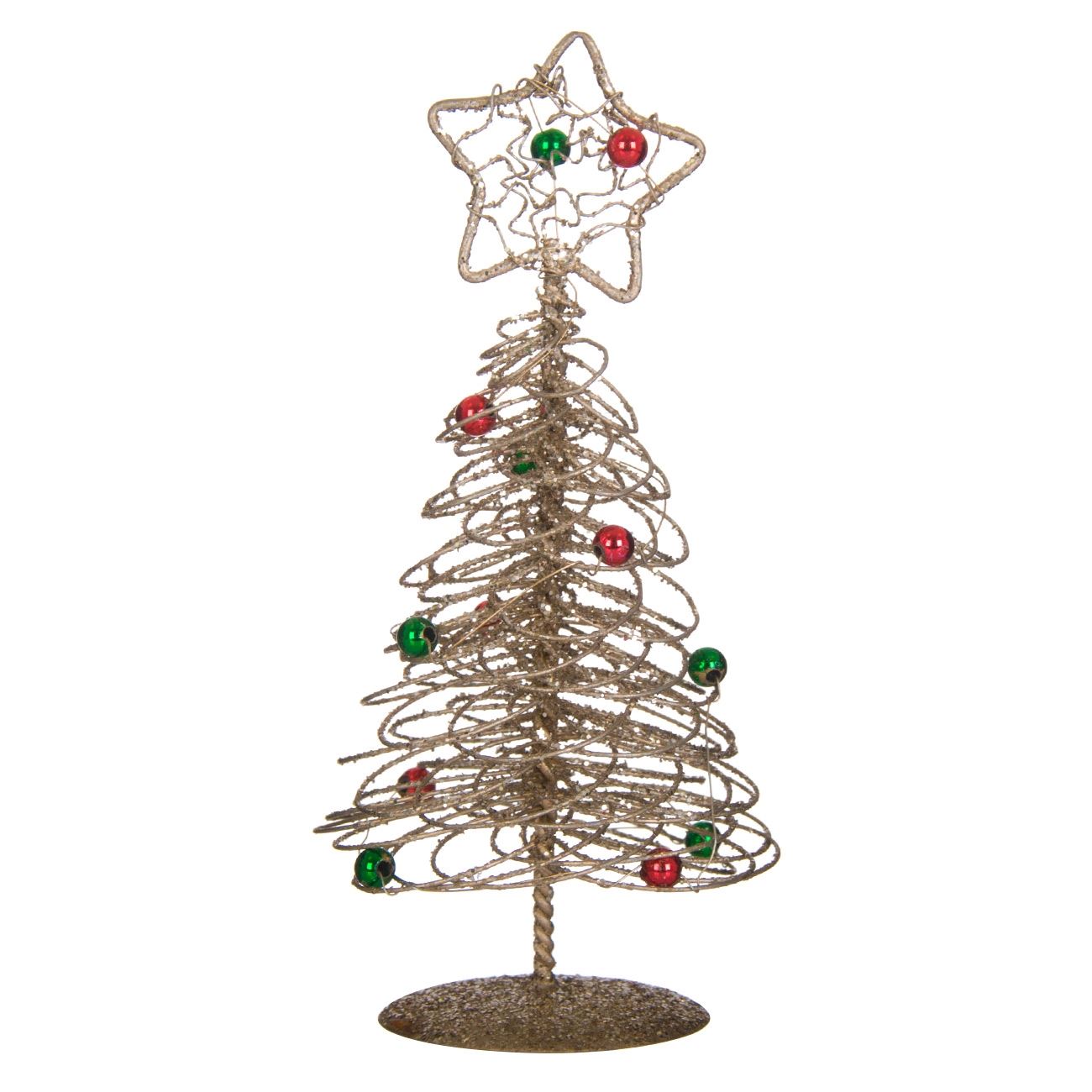 Bradut decorativ de Craciun, auriu, South Perfect Decor, 14 cm
