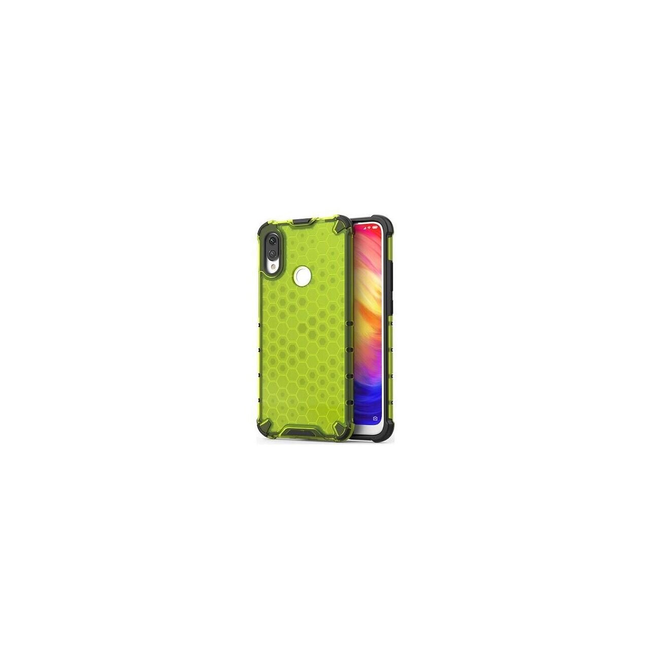 Husa Xiaomi Redmi Note 7,Redmi Note 7 Pro - iberry HoneyComb Verde