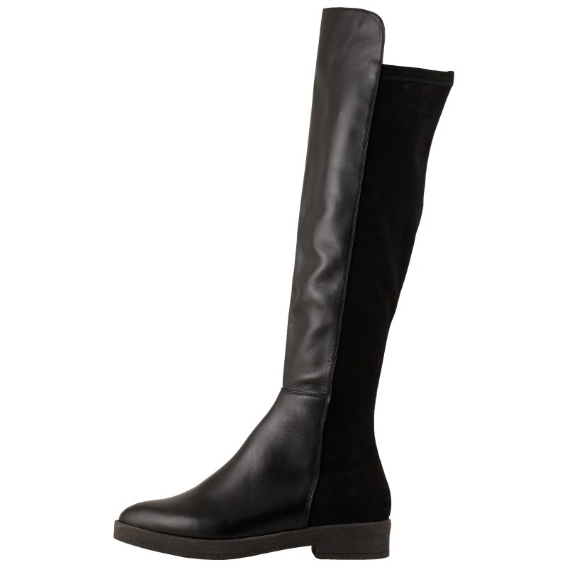 Cizme Limitless Satin Night, Negru