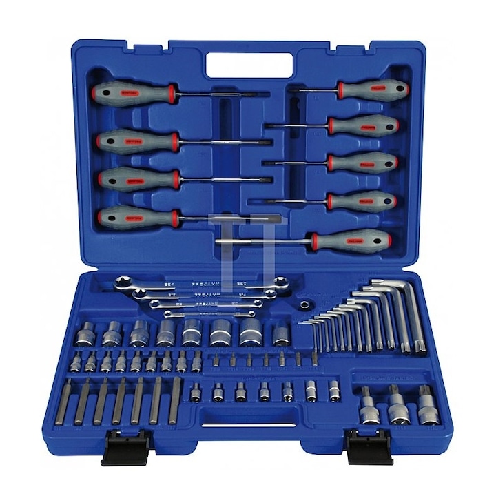 Trusa de surubelnite si chei de 1/4″ si 1/2″ Projahn 4032, 67 piese