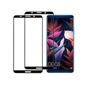 Set 2 folii protectie sticla securizata fullsize Compatibil cu Huawei Mate 10 Pro, negru