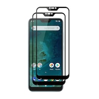 Set 2 folii protectie sticla securizata fullsize pentru Xiaomi Mi A2 Lite / Redmi 6 Pro, negru