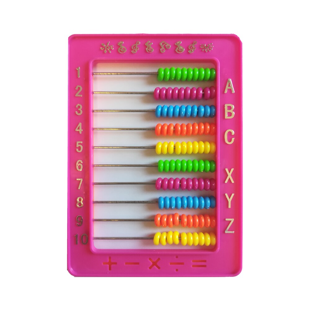 Numaratoare de plastic roz cu 100 bile