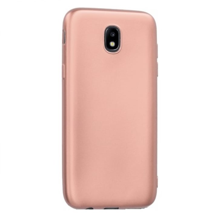 Husa pentru Samsung Galaxy J3 2017, GloMax Perfect Fit, Rose-Gold