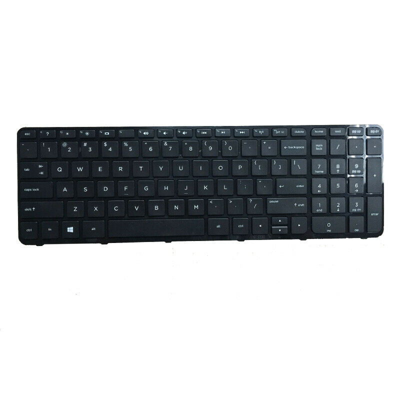 Tastatura Laptop, HP, Pavilion 17-E020US, cu rama, neagra