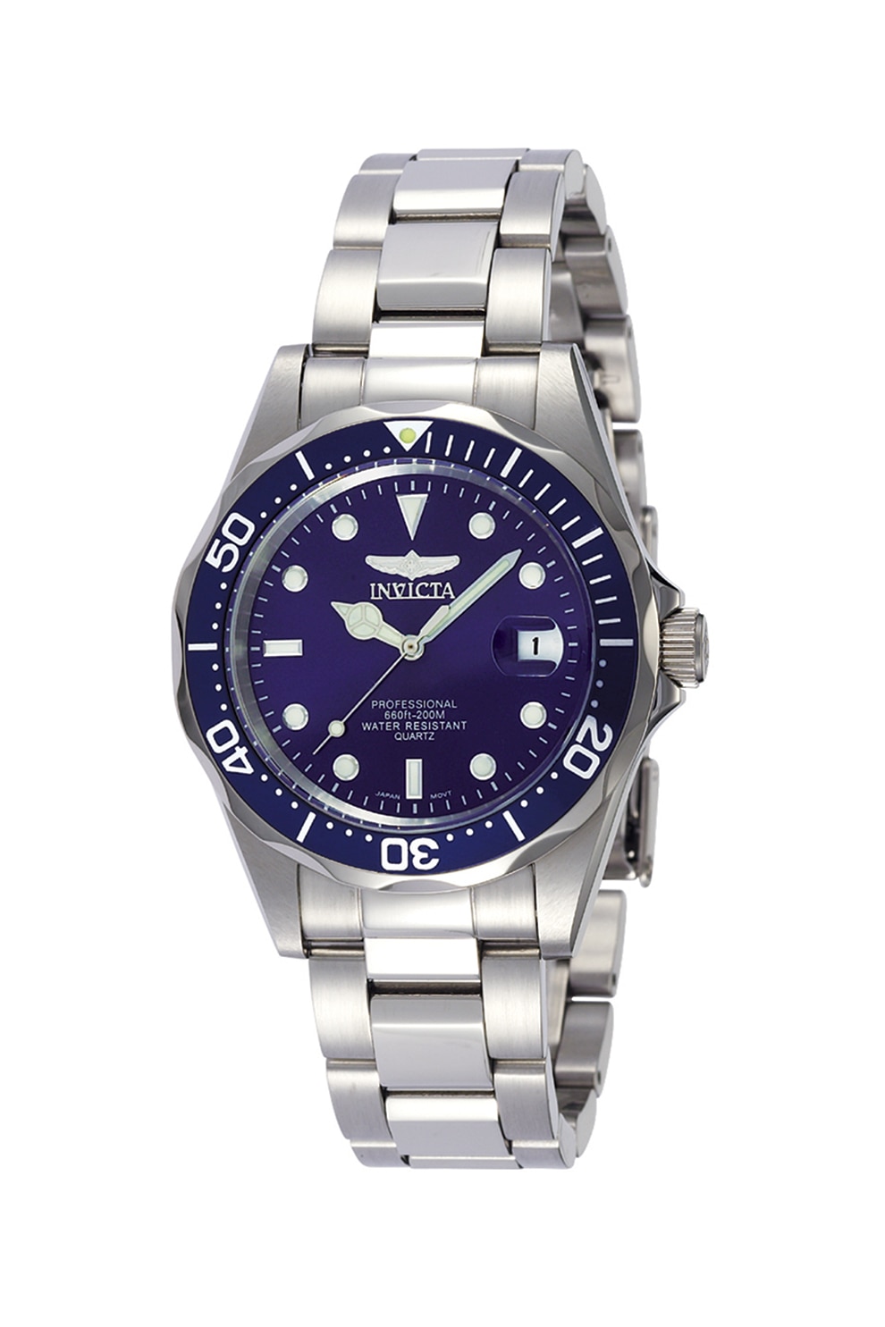 Invicta, Ceas quartz cu bratara metalica, Argintiu