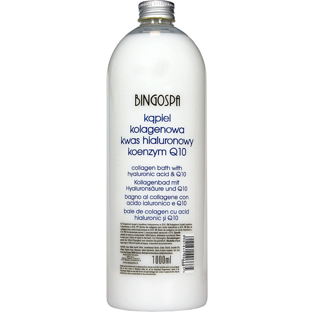 Solutie pentru baie cu colagen si coenzima Q10 BingoSpa, 1000 ml