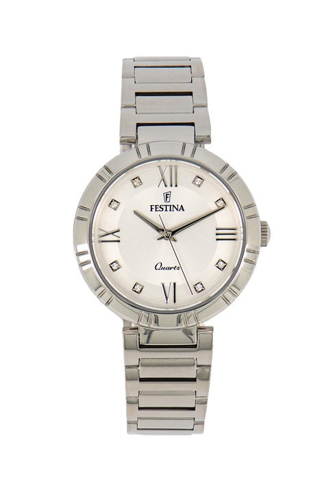 Festina, Ceas quartz din otel inoxidabil, Argintiu