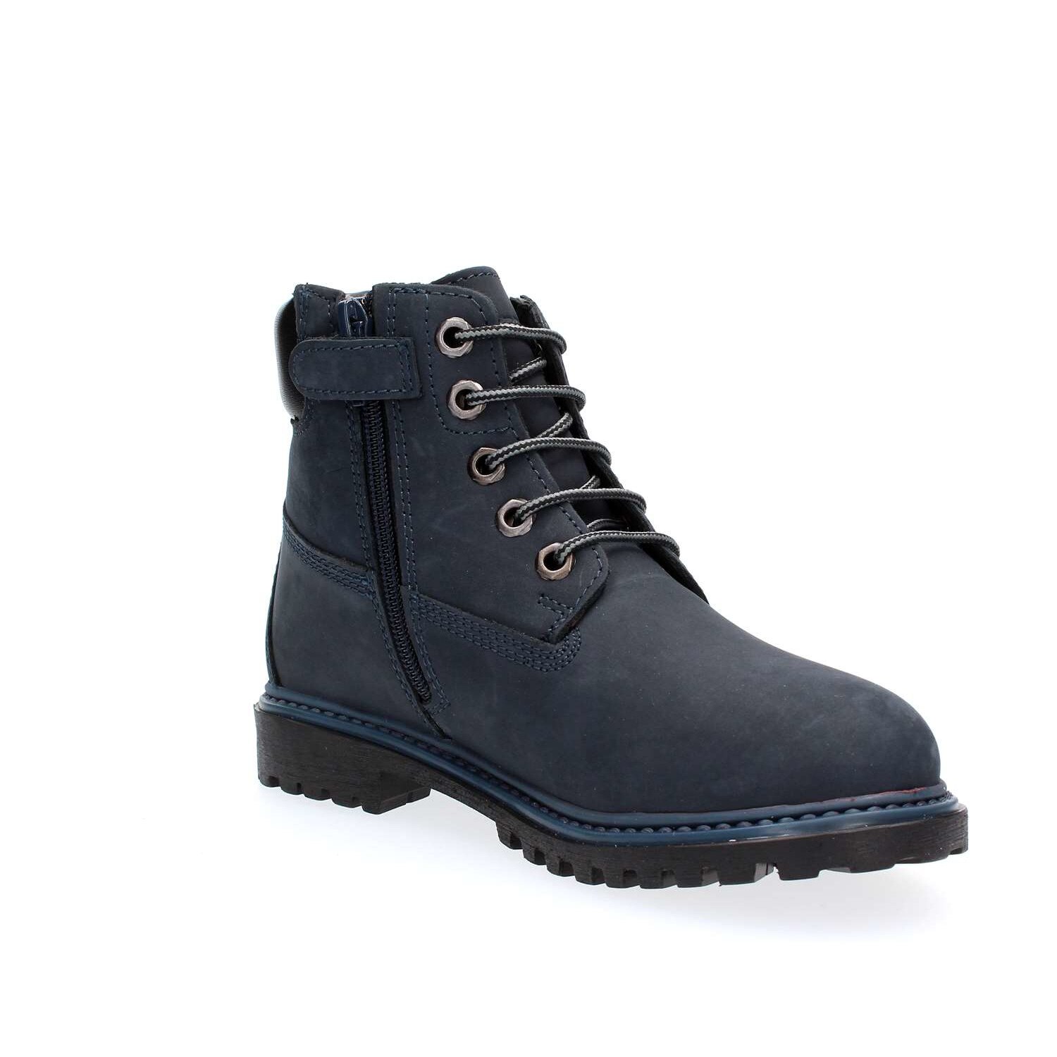 Bocanci Lumberjack RIver, Bleumarin, Piele naturala 32EU