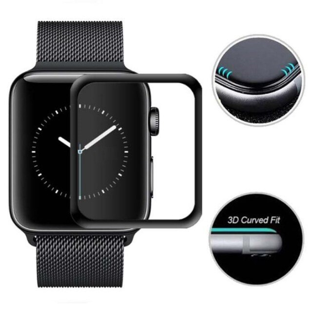 Képernyővédő fólia iUni Smartwatch Apple Watch 42mm 3D Képernyővédő fólia iUni Smartwatch Apple Watch 44mm átlátszó