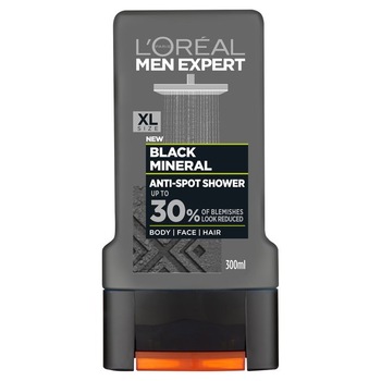 Gel de dus corp, fata si par L’Oreal Men Expert Black Mineral Anti-Spot 300ml Gel de dus corp, fata si par L’Oreal Men Expert Black Mineral Anti-Spot 300ml