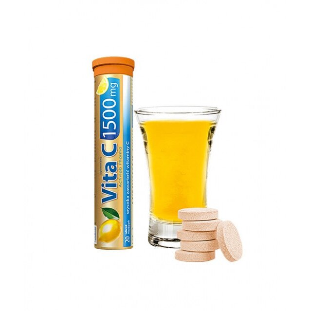 Supliment nutritiv, Vitamina C1500mg, 20 tablete efervescente