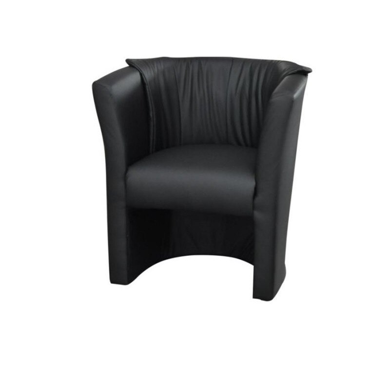 Fotoliu Sani Negru, 75x67x83 cm, Piele ecologica