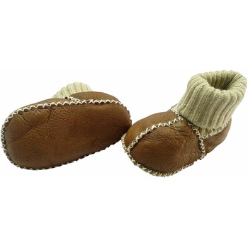 Botosei din piele si blanita de miel cu mansete tricotate - Marime 16 Altabebe MT4031L-01 B360630, Maro, 16 EU Botosei din piele si blanita de miel cu mansete tricotate - Marime 16 Altabebe MT4031L-01 B360630, Maro, 16 EU