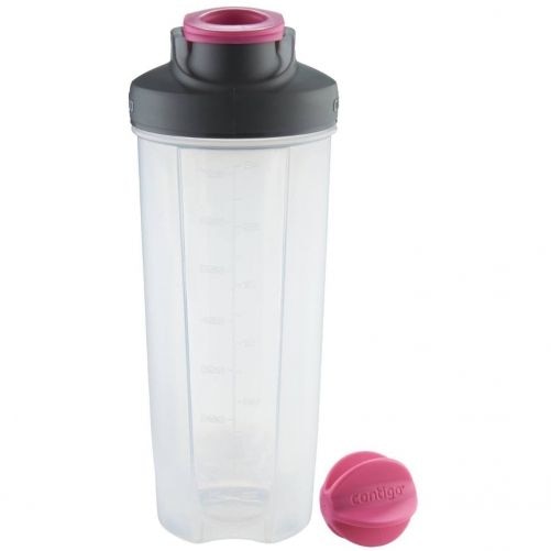 Shaker pentru Bauturi Proteice - SHAKE & GO FIT, Pink/Roz, 820 ml, Contigo
