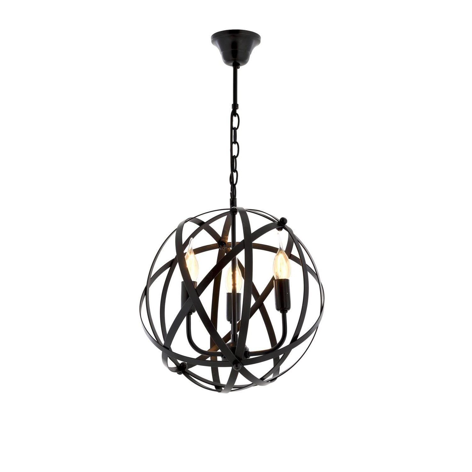 Candelabru Cojom Ramat3 3x60W, E14 230V, negru