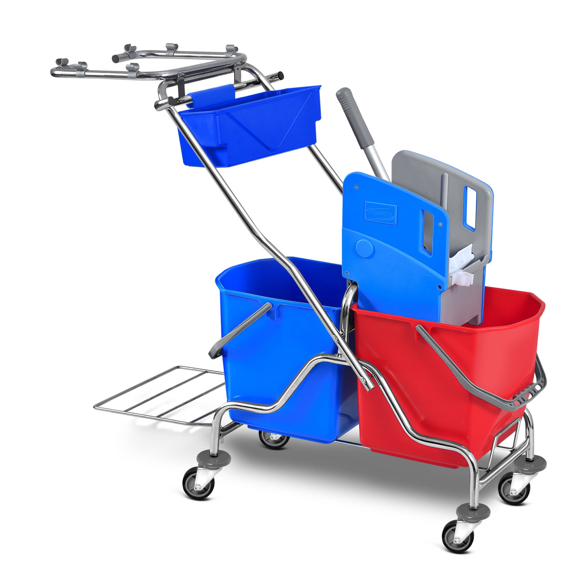 Carucior de Curatenie Profesional cu Presa   Storcator   2 galeti 25L