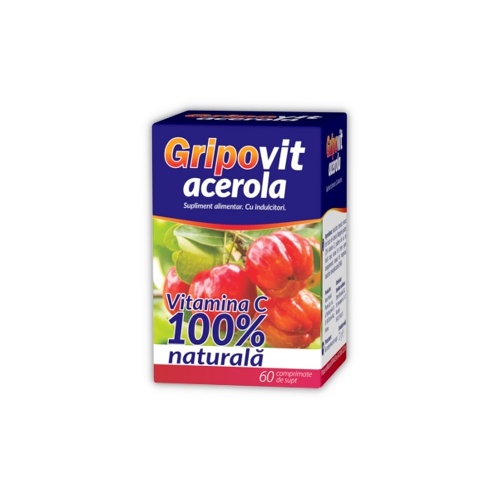 Gripovit Acerola 60 comprimate de supt Zdrovit