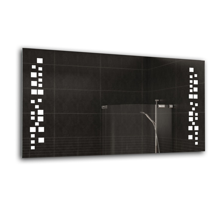 Oglinda baie cu iluminare LED, ARTFORMA LED038 70 cm x 50 cm - Orizontale