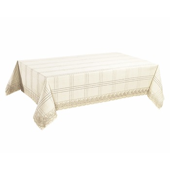 Fata de masa Valentini Bianco, crem , TH-Botanic 160x220cm Fata de masa Valentini Bianco, crem , TH-Botanic 160x220cm