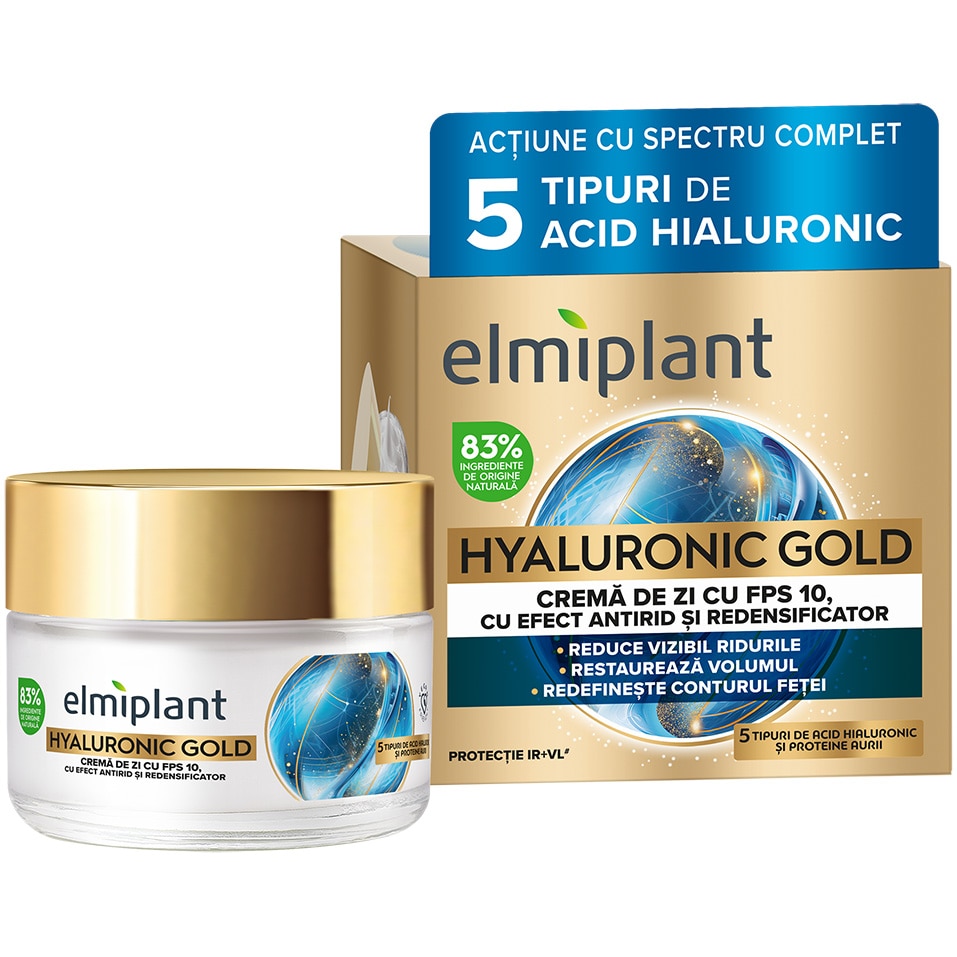 LA BEAUTE MATRIX ASPIREAL GOLD 30g 2個 Crema de noapte Elmiplant Hyaluronic Gold, Femei, 50 ml