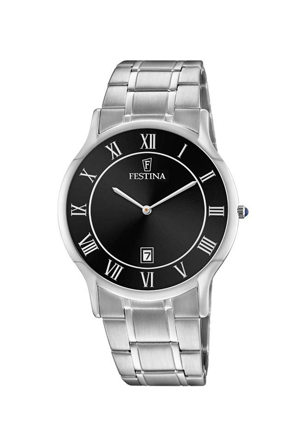 Festina, Ceas din otel inoxidabil, Argintiu/Negru