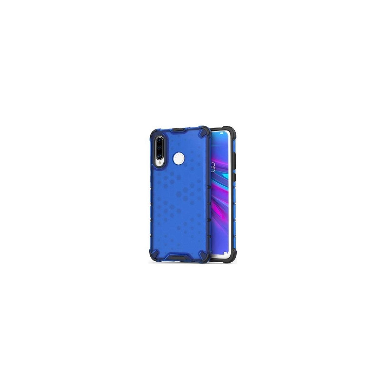 Husa Huawei P30 Lite - iberry HoneyComb Albastru