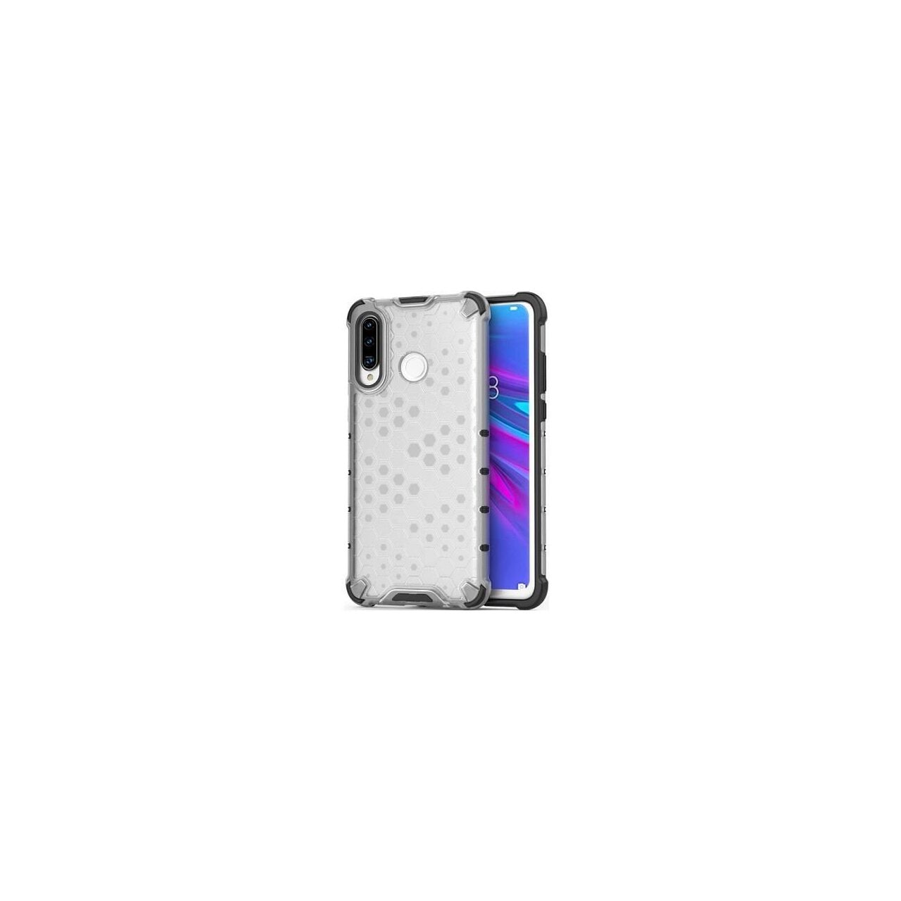 Husa Huawei P30 Lite - iberry HoneyComb Transparent