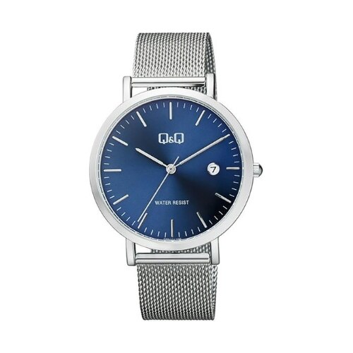 Ceas barbatesc Q&Q clasic cu bratara metalica din inox