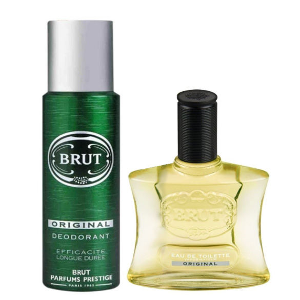Set Apa de toaleta Brut Original, Barbati, 100 ml si Deodorant antiperspirant spray Brut Original, 200 ml