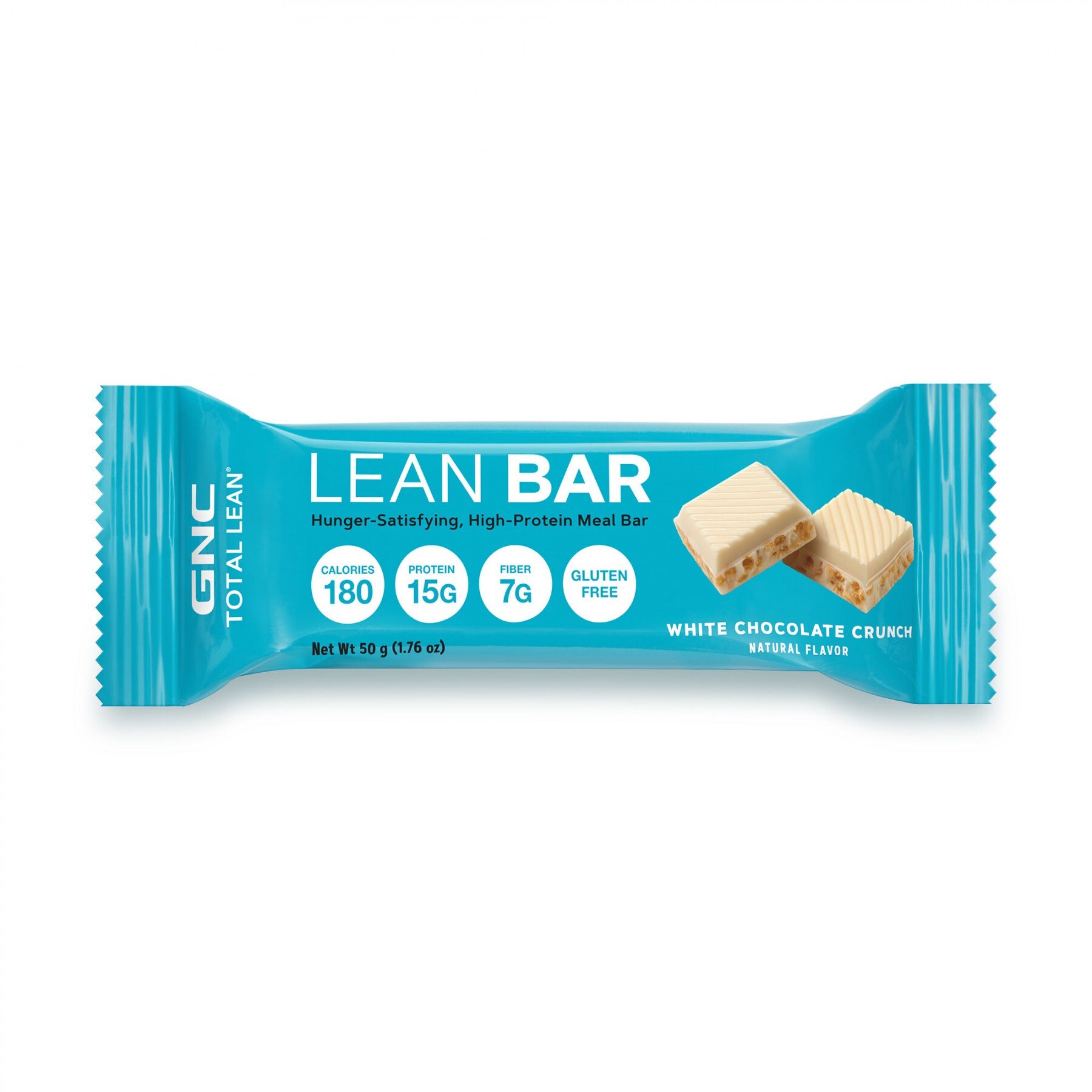 Inlocuitor de Masa - Baton Dietetic, GNC Total Lean Lean Bar, cu Aroma de Ciocolata Alba Crocanta, 48g