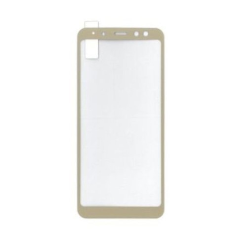 Folie de sticla 9H pentru Samsung Galaxy A8 Plus 2018, Auriu