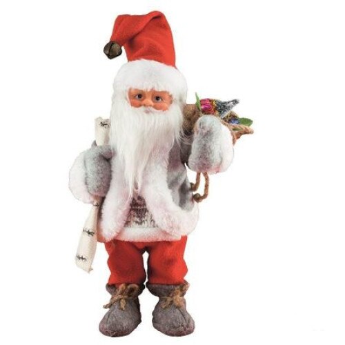 Figurina Mos Craciun Home KDD 32, ce danseaza si canta, inaltime 30 cm