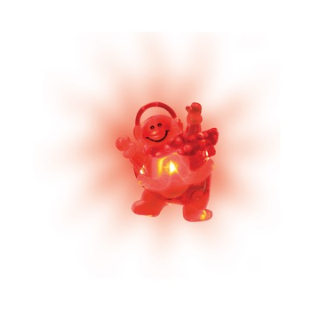 Decoratiune de Craciun, tip om de zapada, decor pentru fereastra, lumina multicolora, cu ventuza, Heber Decoratiune de Craciun, tip om de zapada, decor pentru fereastra, lumina multicolora, cu ventuza, Heber