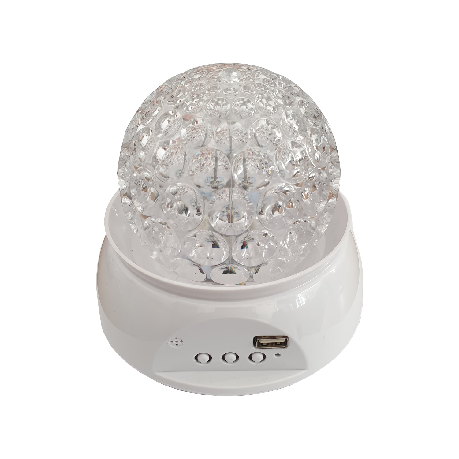 Glob Led Magic USB TFT Pentru Petreceri Soundvox™, cu Mp3 si Telecomanda, Alb
