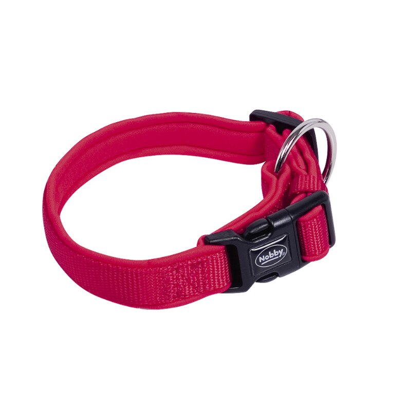 Lesa pentru caini Nobby, Clasic Preno, Ajustabila, S/M, Rosu