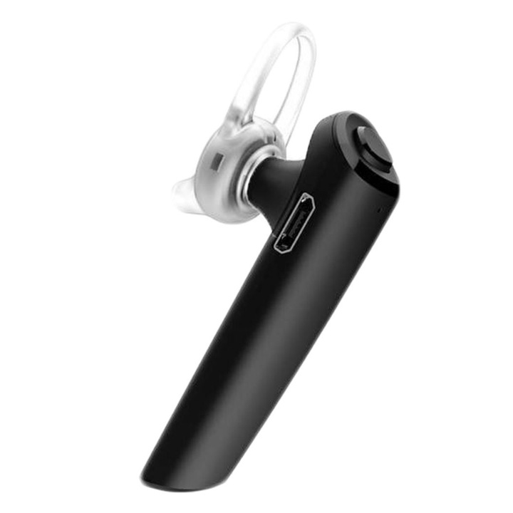 Vezeték nélküli Bluetooth fejhallgató, 5.0 verzió, üzleti, Android és iOS kompatibilis, fekete