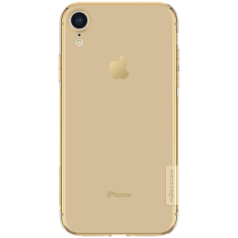 Husa Apple iPhone XR Original Nillkin Nature Slim Silicon TPU Auriu - Blister Auriu iPhone XR