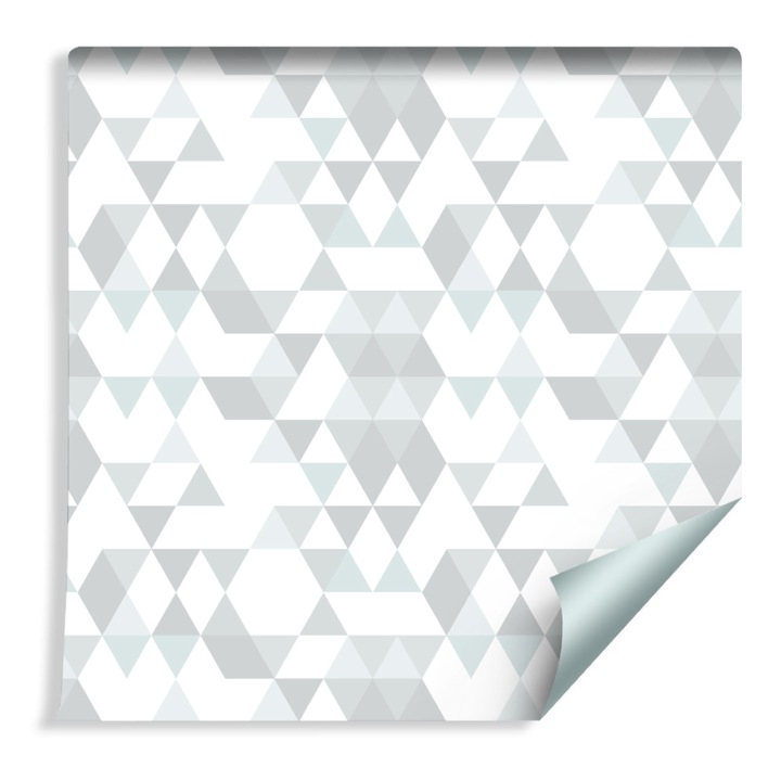 Tapéta GEOMETRIKUS - Színes háromszögek 53cm x 10m Papír, Decor, Divatos minta, Nappali