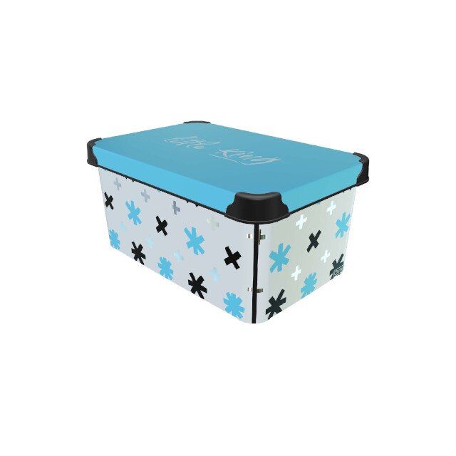 Cutie depozitare plastic cu capac RAKI 5lt 19x28x13cm МLITTLE KING