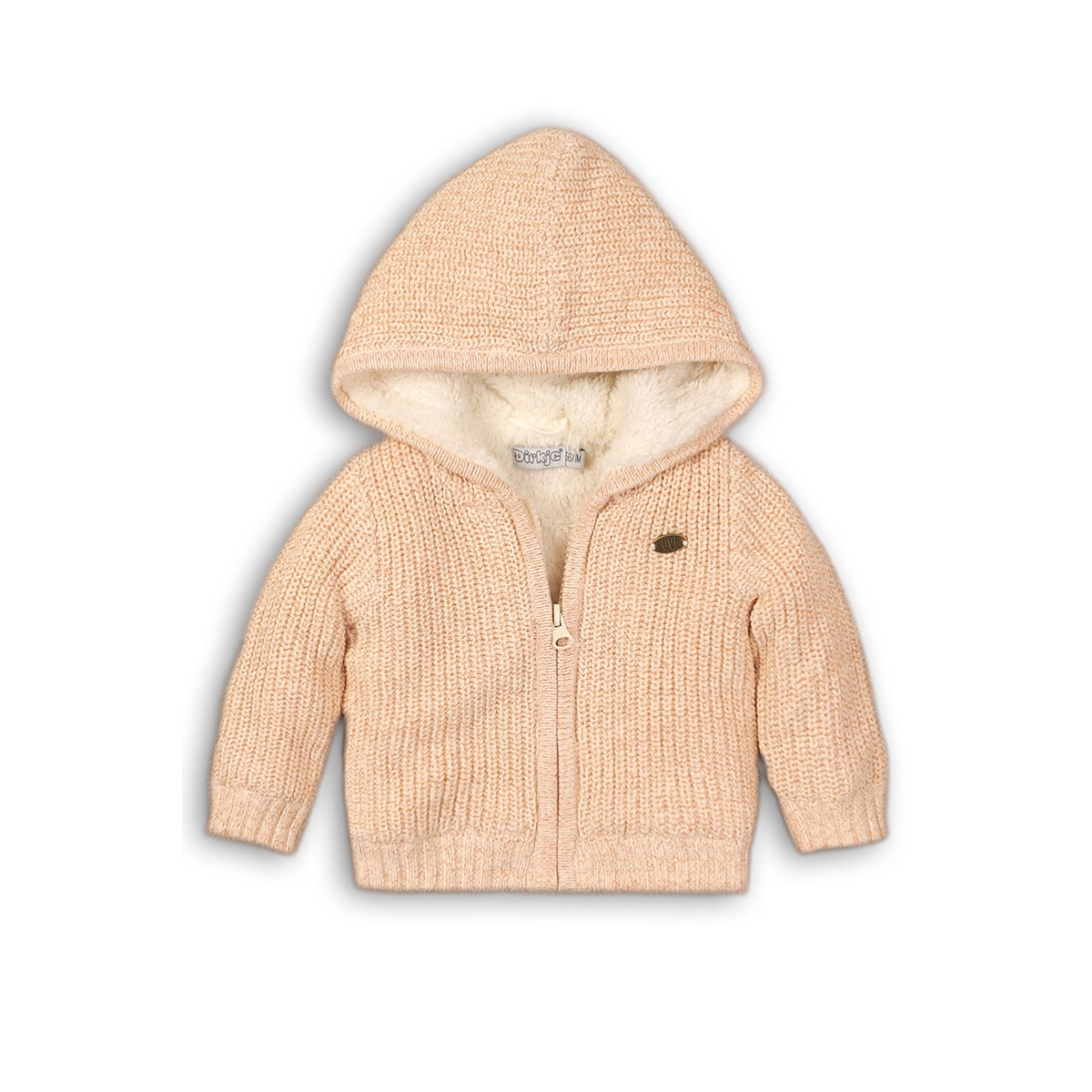Cardigan de iarna pentru fete, Dirkje, tricotat, bej