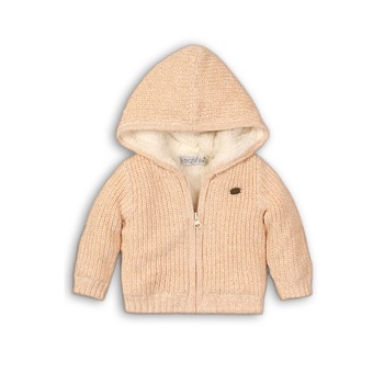 Cardigan de iarna pentru fete, Dirkje, tricotat, bej Cardigan de iarna pentru fete, Dirkje, tricotat, bej