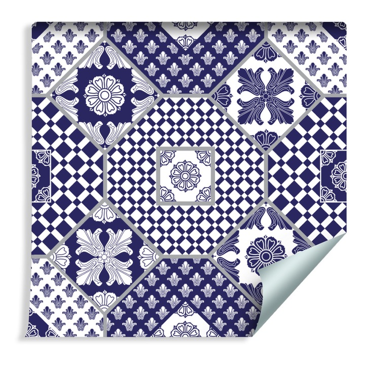 Tapet Ornamente Patchwork 53cm x 10m