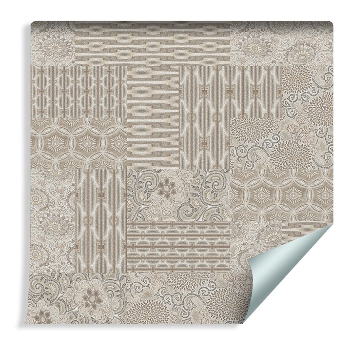 Tapet Ornamente in Nuante de Bej 53cm x 10m