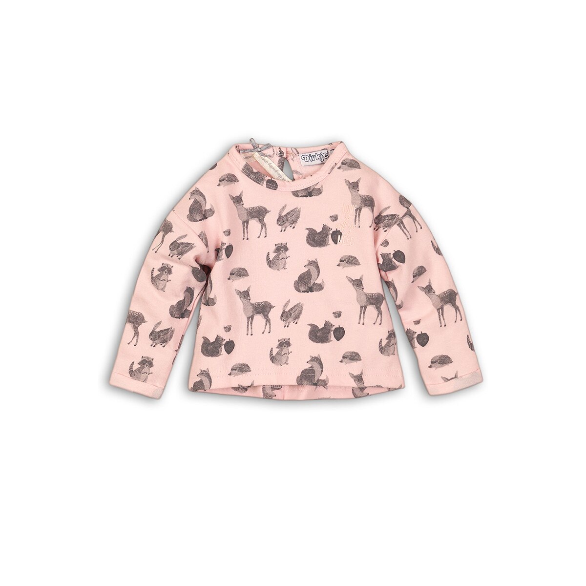 Bluze pentru fetite, Dirkje, cu imprimeu animale, roz