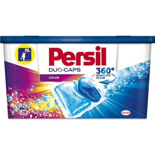 Deteregent rufe capsule Persil Duo Caps Color, 360 Complete Clean, 28 spalari